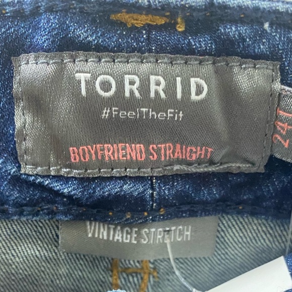 Torrid Vintage Boyfriend Straight Jeans Size 24 Tall - Picture 6 of 6